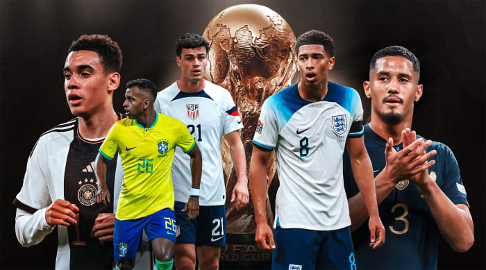 Jamal Musiala, Rodrygo, Gio Reyna, Jude Bellingham and William Saliba are all headed to the World Cup